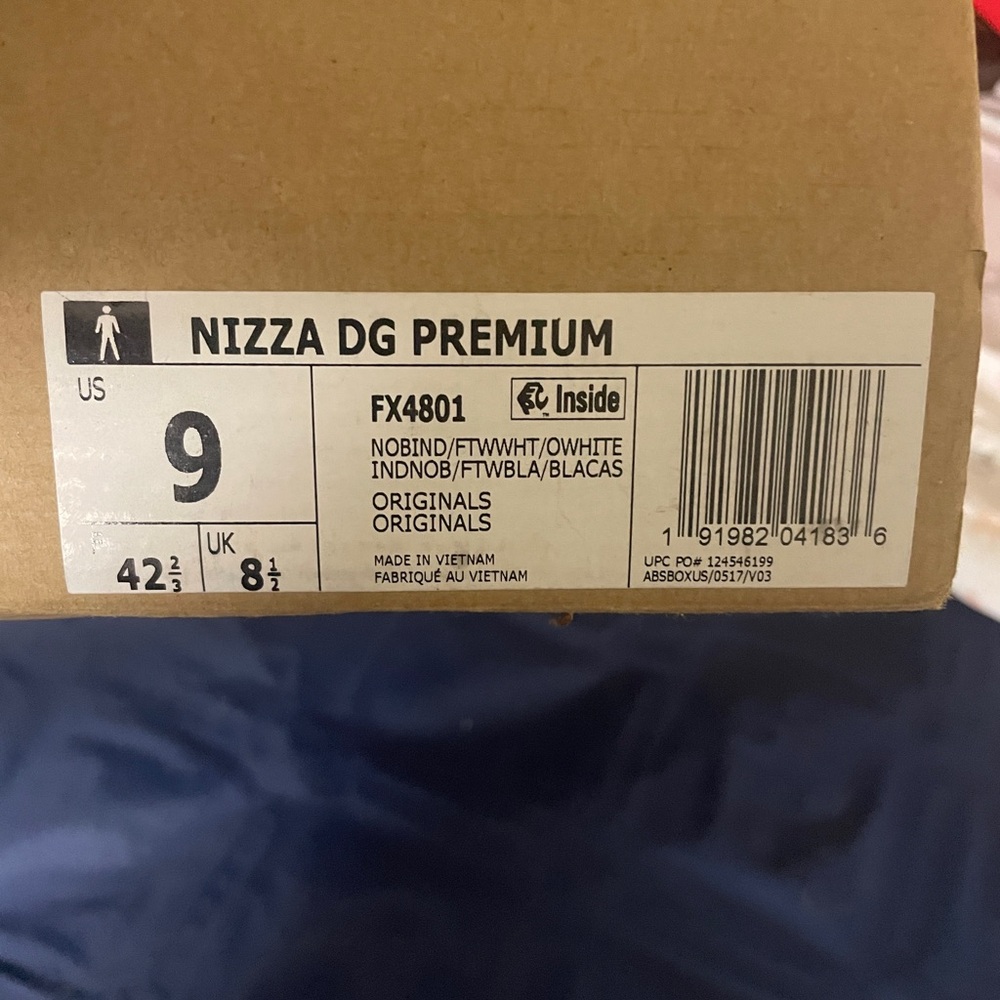 Adidas Nizza DG Premium in White and Black